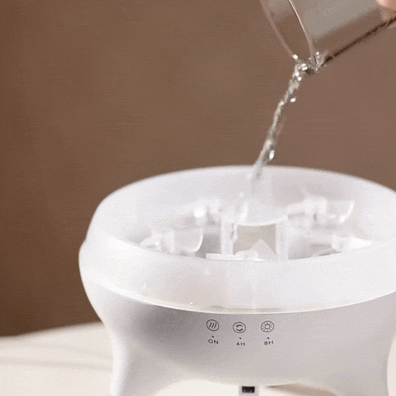 Stilvoller Aroma Diffuser mit Flammen-Effekt & Fernsteuerung
