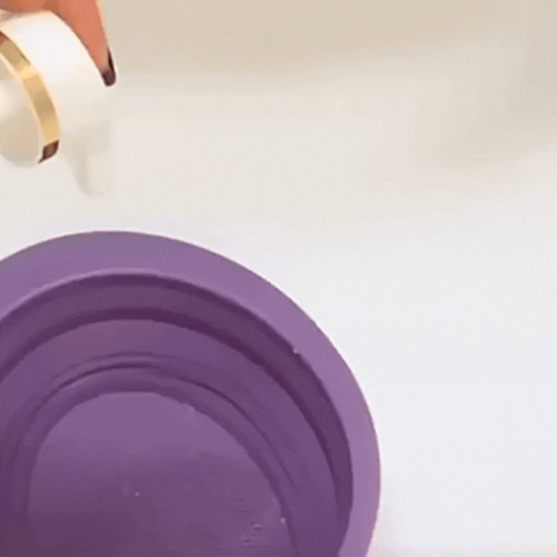 Faltbare Silizium Make-Up Pinsel Reinigungs-Schale