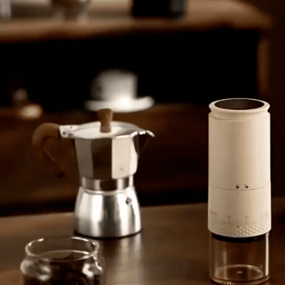 Elektrische Kaffeemühle mit USB – Frischer Kaffee überall