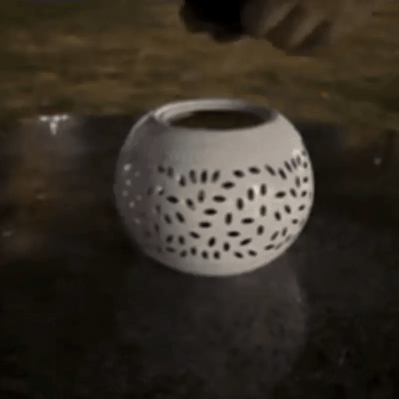 Solar LED Tischlampe Im Freien– Warmes Licht & stilvolle Deko