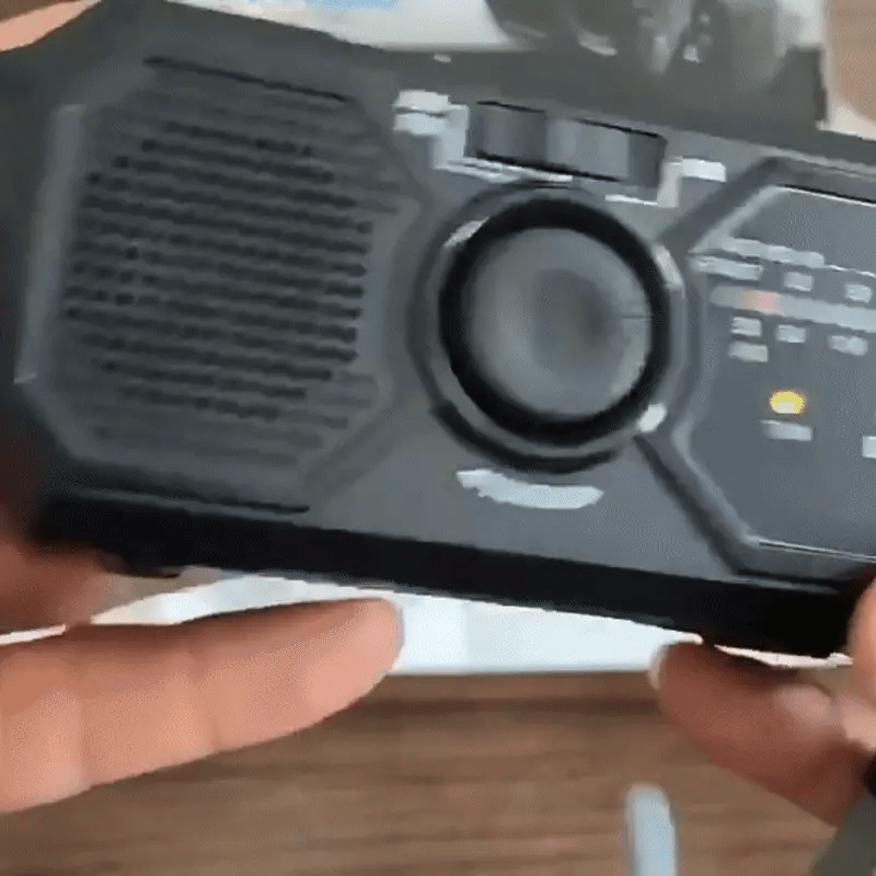 Notfallradio mit Solar & Handkurbel – Licht & Powerbank
