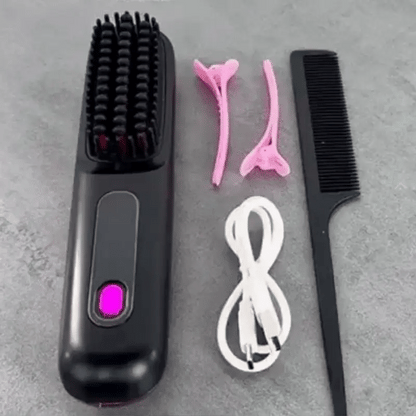 2in1 Haarglättungsbürste mit Heizfunktion