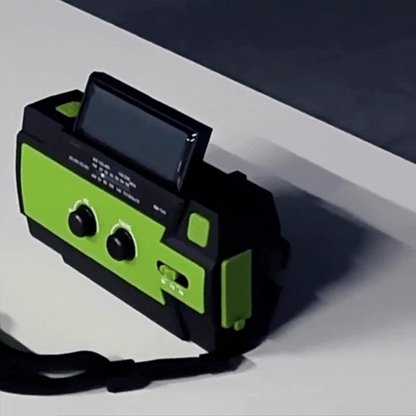 Solar-Handkurbel-Notfallradio mit Taschenlampe & Powerbank