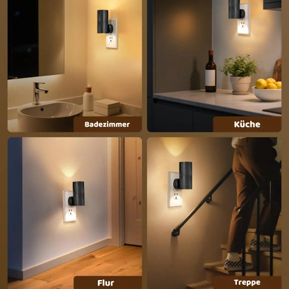 LED Nachtlicht Steckdose mit Sensor & Dimmfunktion