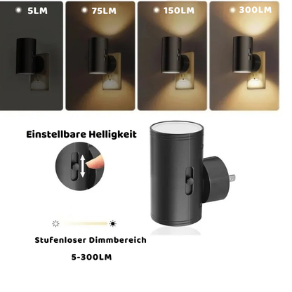 LED Nachtlicht Steckdose mit Sensor & Dimmfunktion