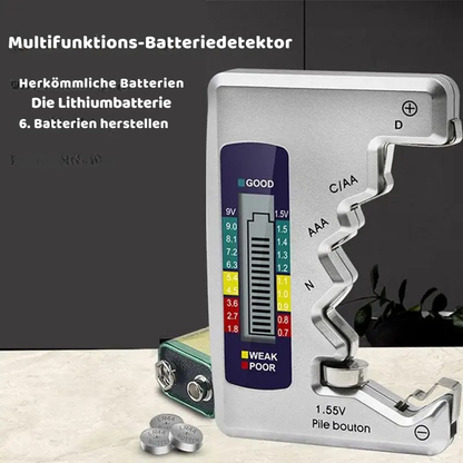 Digitaler Batterietester mit LCD – Schnell & Präzise