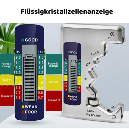 Digitaler Batterietester mit LCD – Schnell & Präzise