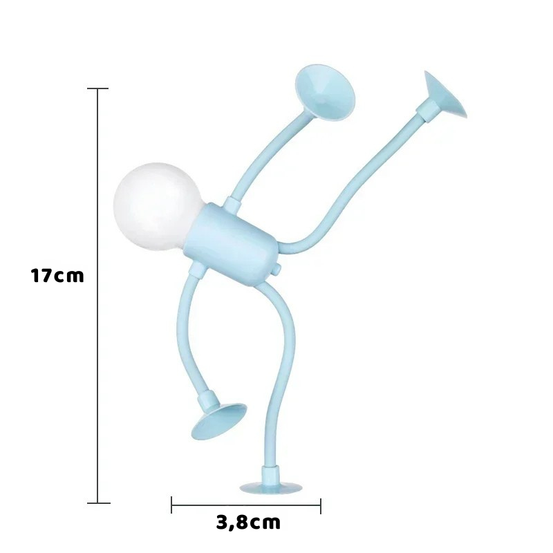 Flexible LED-Nachtleuchte in Humanoidform – Kreative Schreibtischlampe