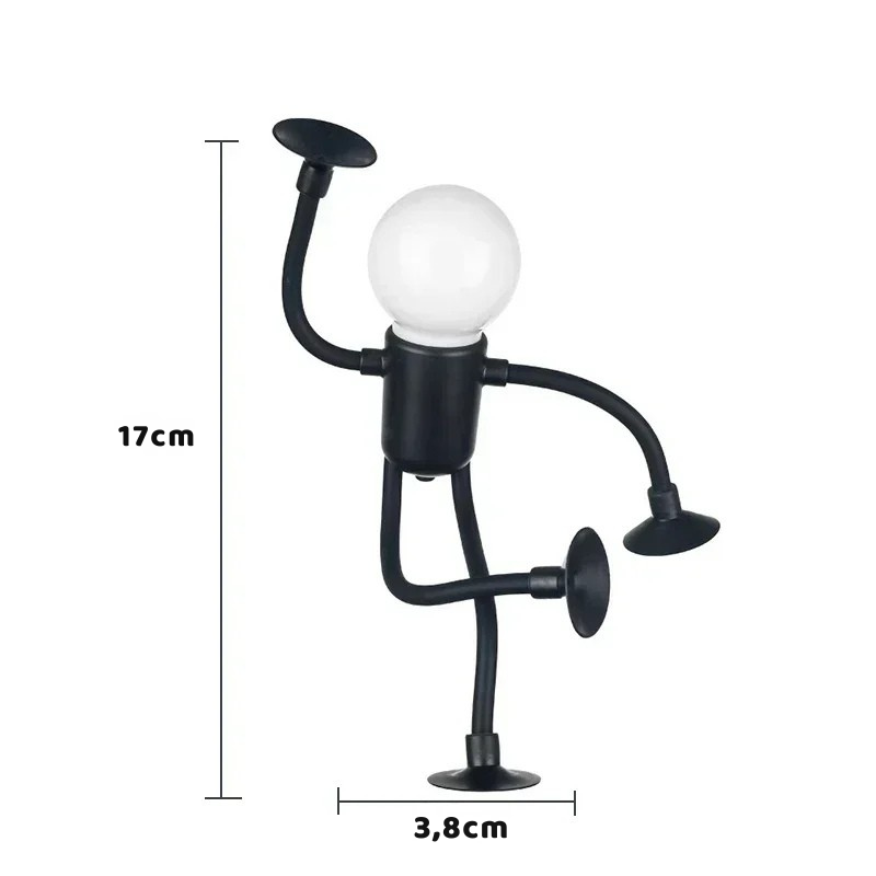 Flexible LED-Nachtleuchte in Humanoidform – Kreative Schreibtischlampe