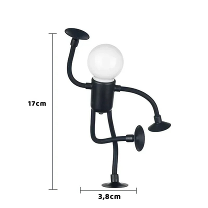 Flexible LED-Nachtleuchte in Humanoidform – Kreative Schreibtischlampe