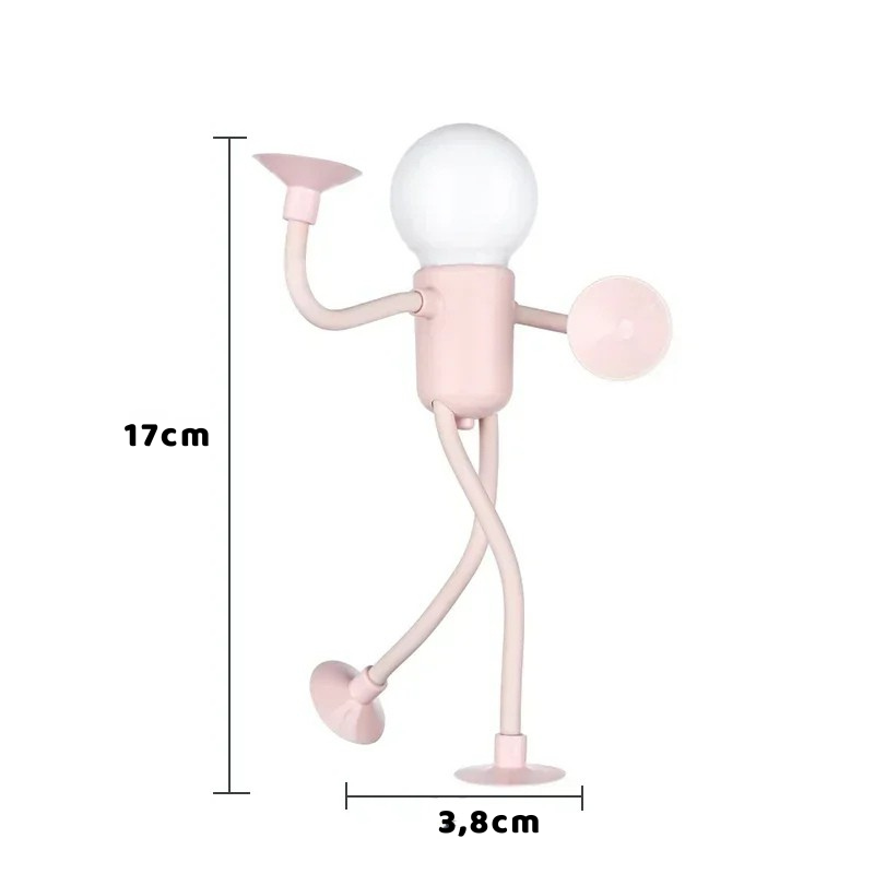 Flexible LED-Nachtleuchte in Humanoidform – Kreative Schreibtischlampe