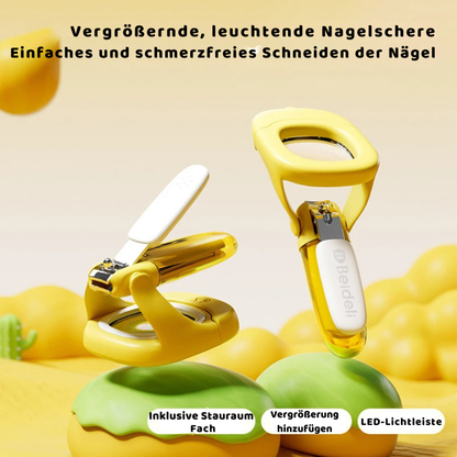 2-in-1 Baby Nagelknipser mit LED Licht & Vergrößerung