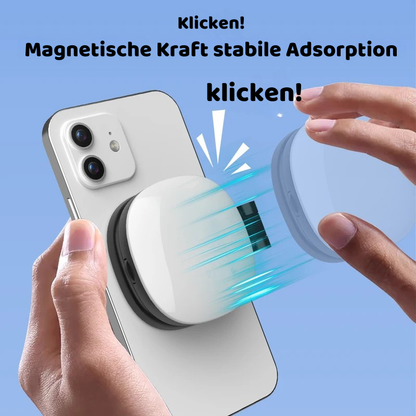 2-in-1 Selfie Spiegel mit LED Licht – Magnetisch & Verstellbar