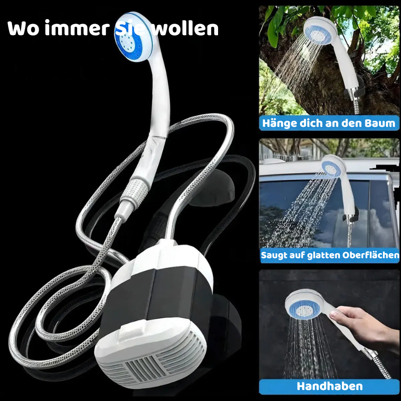 Wiederaufladbare Camping-Duschpumpe – Tragbares Im Freien-System