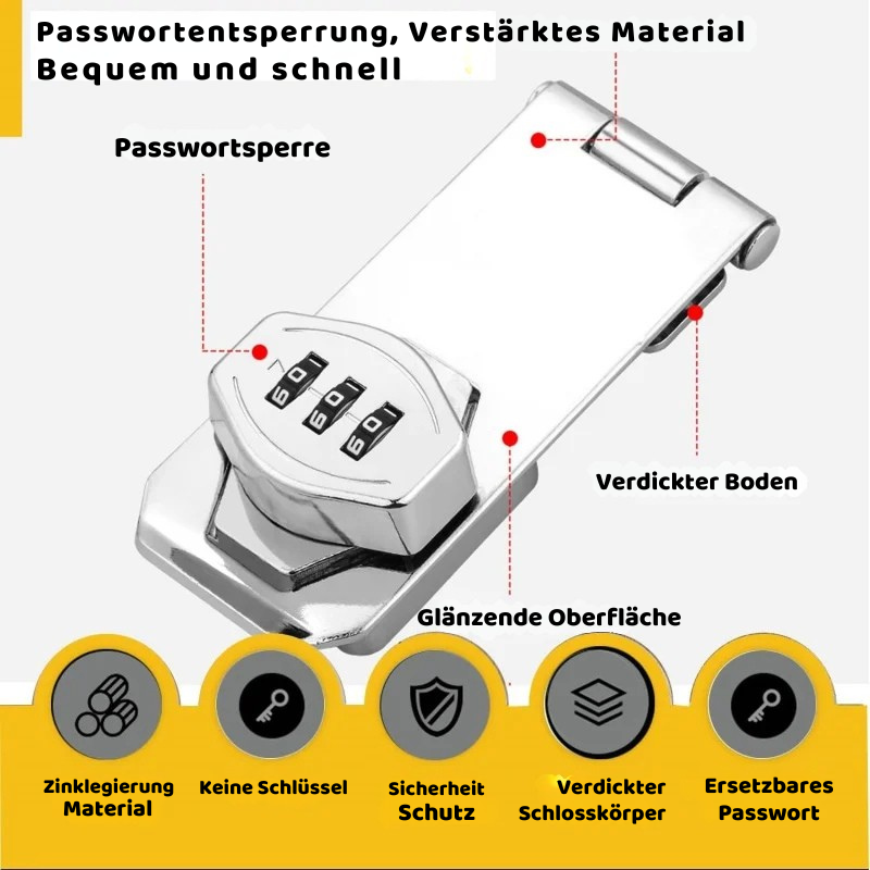 3-Stelliges Zahlenschloss für Möbel – Sicher & Schlüssellos