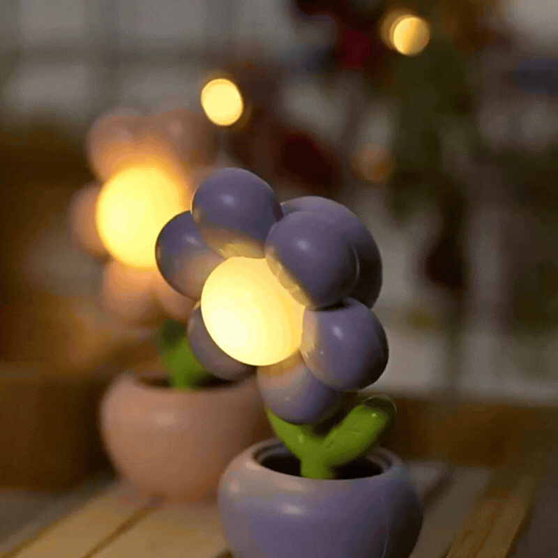 Magische LED Blumenlampe – Sanftes Licht für dein Zuhause