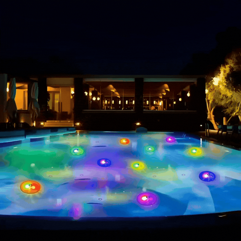 Magisches LED Pool Licht – RGB Farbshow für Wasser & Spa