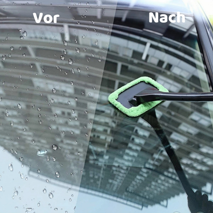 Windschutzscheiben Reiniger mit Griff & Mikrofasertuch