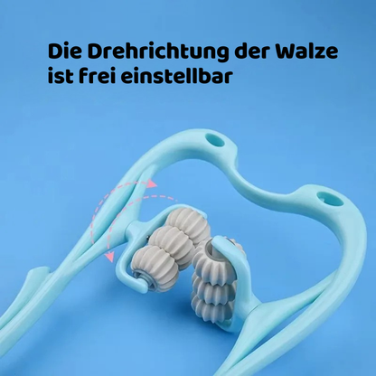 Ergonomischer Nackenmassager mit 6 Rollen für Entspannung