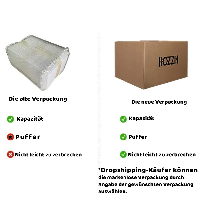 Premium Glas Teekanne mit Magnet-System & stilvollem Hirsch