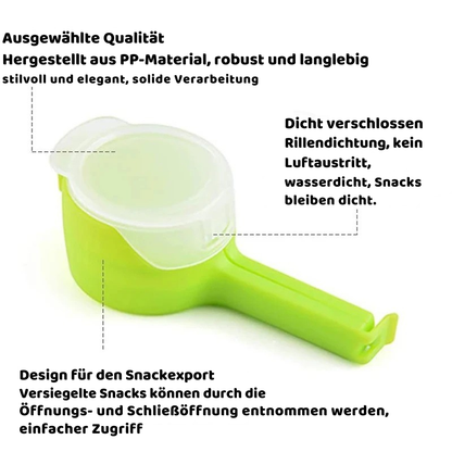 Cleverer Beutelclip mit Ausgießer für deine Küche