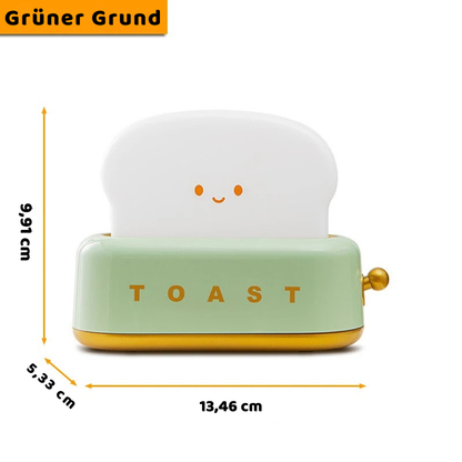 Süße Toast Nachtlampe – Warmes LED Licht & Timer Funktion