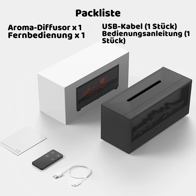 Aroma Diffuser mit Flammenlicht & Fernbedienung