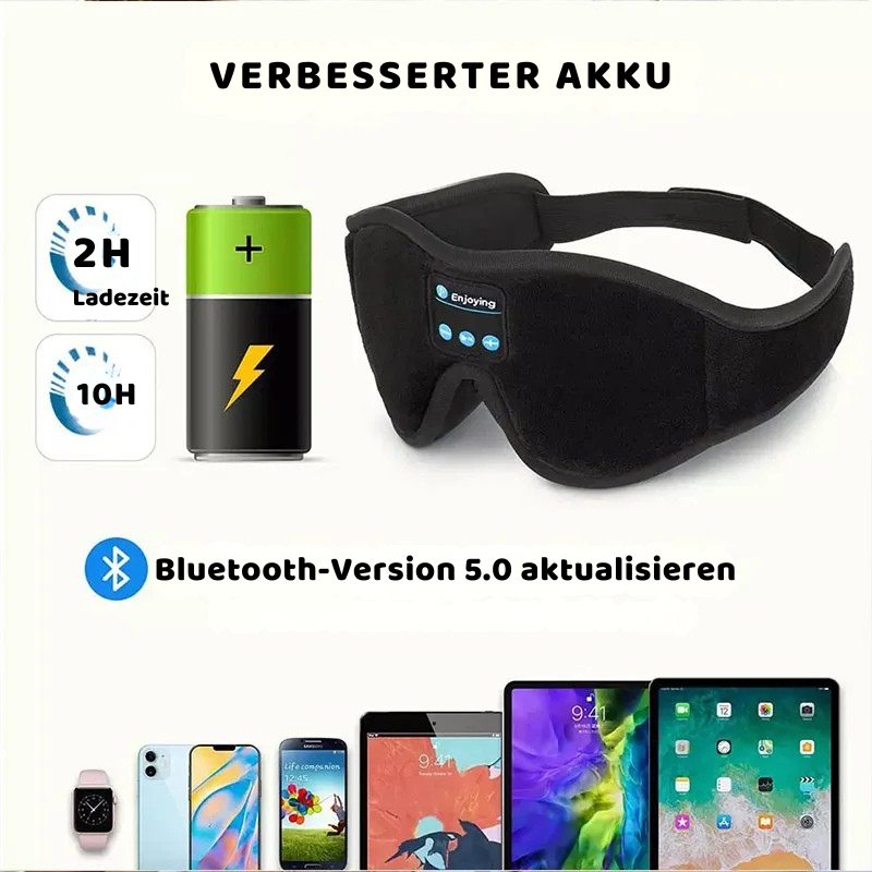 Bluetooth Schlafmaske mit Kopfhörern – Komfort & Ruhe