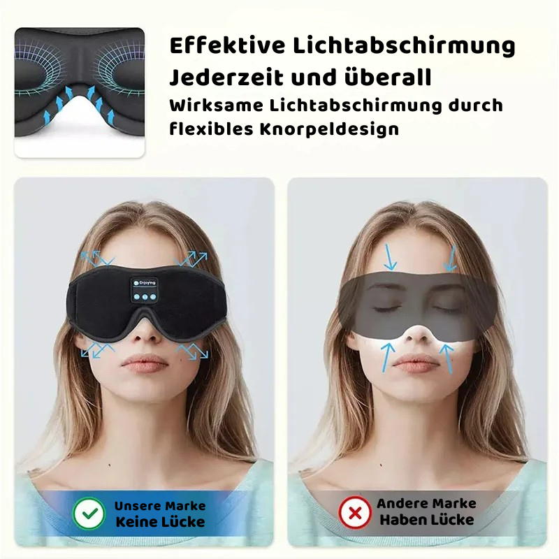 Bluetooth Schlafmaske mit Kopfhörern – Komfort & Ruhe
