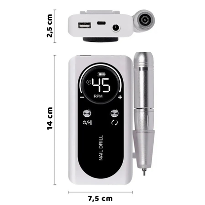 Profi Nagel Bohren mit LCD Anzeige– Leise & Leistungsstark