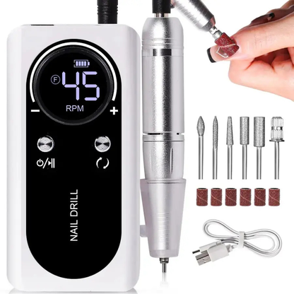 Profi Nagel Bohren mit LCD Anzeige– Leise & Leistungsstark