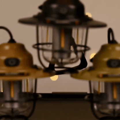 Retro LED Campinglampe – dimmbar & wiederaufladbar