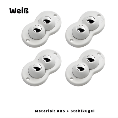 Selbstklebende Mini Möbelrollen – 360° flexibel & stark