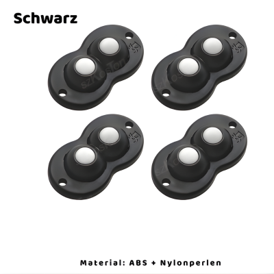 Selbstklebende Mini Möbelrollen – 360° flexibel & stark