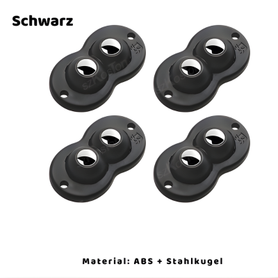 Selbstklebende Mini Möbelrollen – 360° flexibel & stark