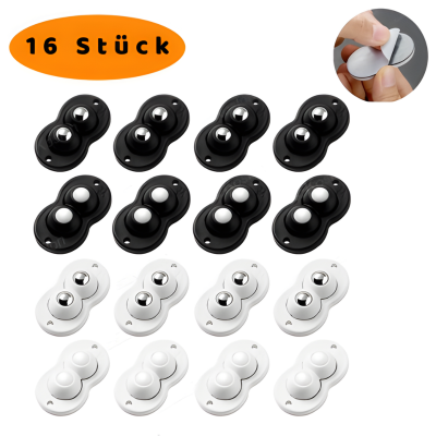 Selbstklebende Mini Möbelrollen – 360° flexibel & stark