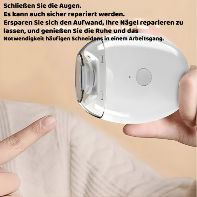 2-in-1 Elektrischer Nagelknipser mit LED – Präzise & Einfach