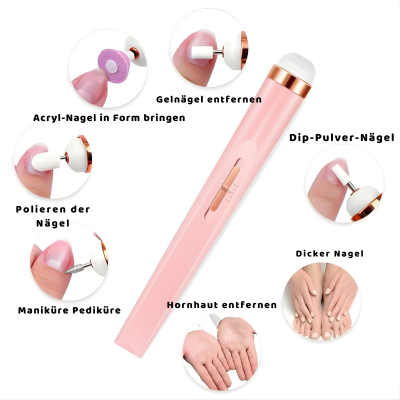 Wiederaufladbares elektrisches Nagelfeilen-Satz – Präzise Pflege