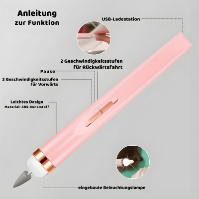 Wiederaufladbares elektrisches Nagelfeilen-Satz – Präzise Pflege