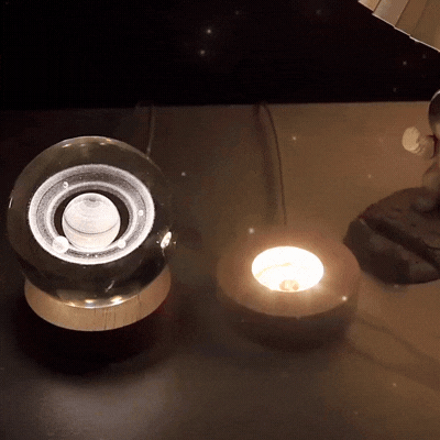 Galaxy Kristallkugel LED Lampe – Stilvolles Nachtlicht