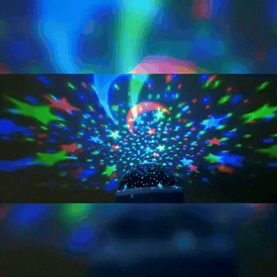 LED-Sternenprojektor-Nachtlicht – Rotierende Galaxienlampe