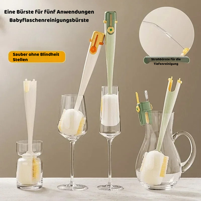 Multifunktionale Flaschenbürste für gründliche Reinigung