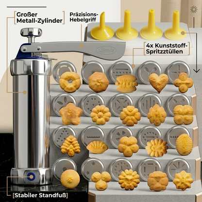 Premium-Kekspresse-Satz – Perfekte Kekse wie vom Profi