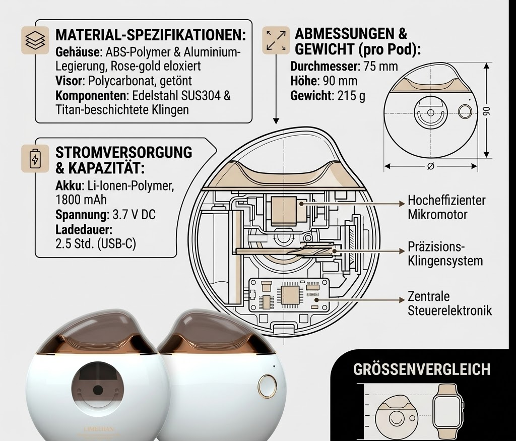 Intelligenter elektrischer Nagelknipser mit Anti-Splitter-System