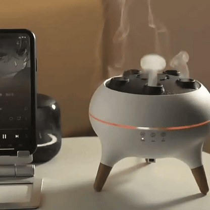 Stilvoller Aroma Diffuser mit Flammen-Effekt & Fernsteuerung