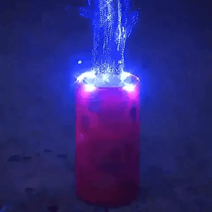 LED-Seifenblasenmaschine mit Feuerwerk-Effekt und bunten LED-Lichteffekten