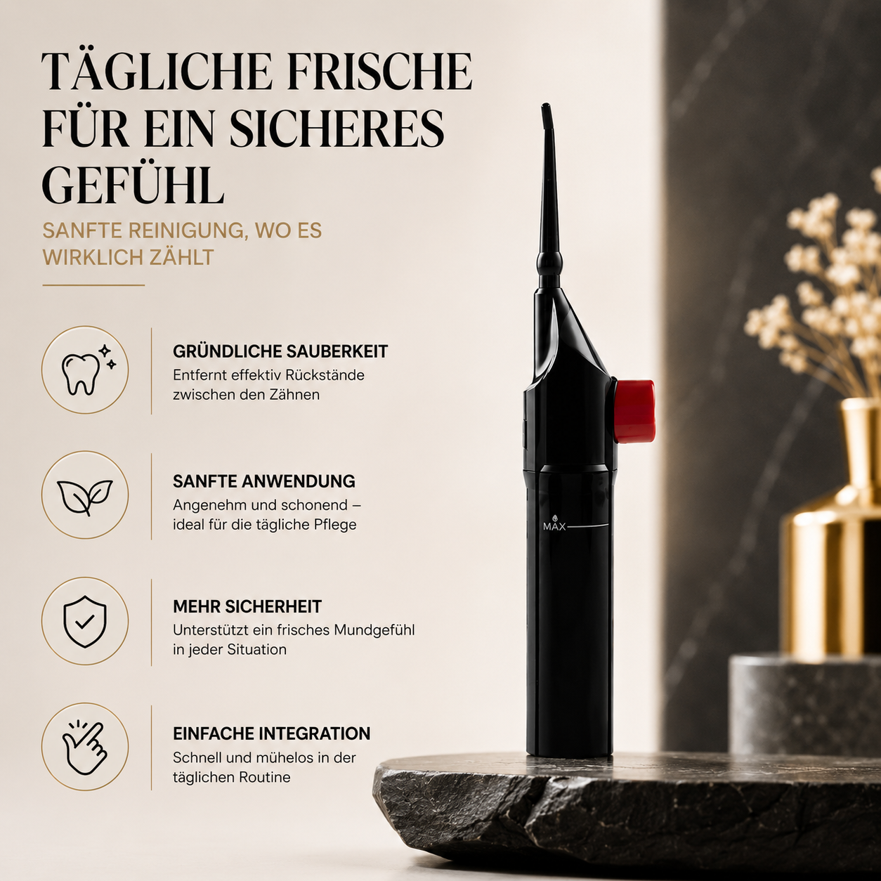 Portable Water Flosser – Effiziente Zahnreinigung für Zuhause & Reise