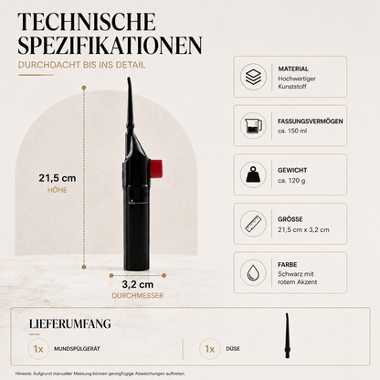 Portable Water Flosser – Effiziente Zahnreinigung für Zuhause & Reise