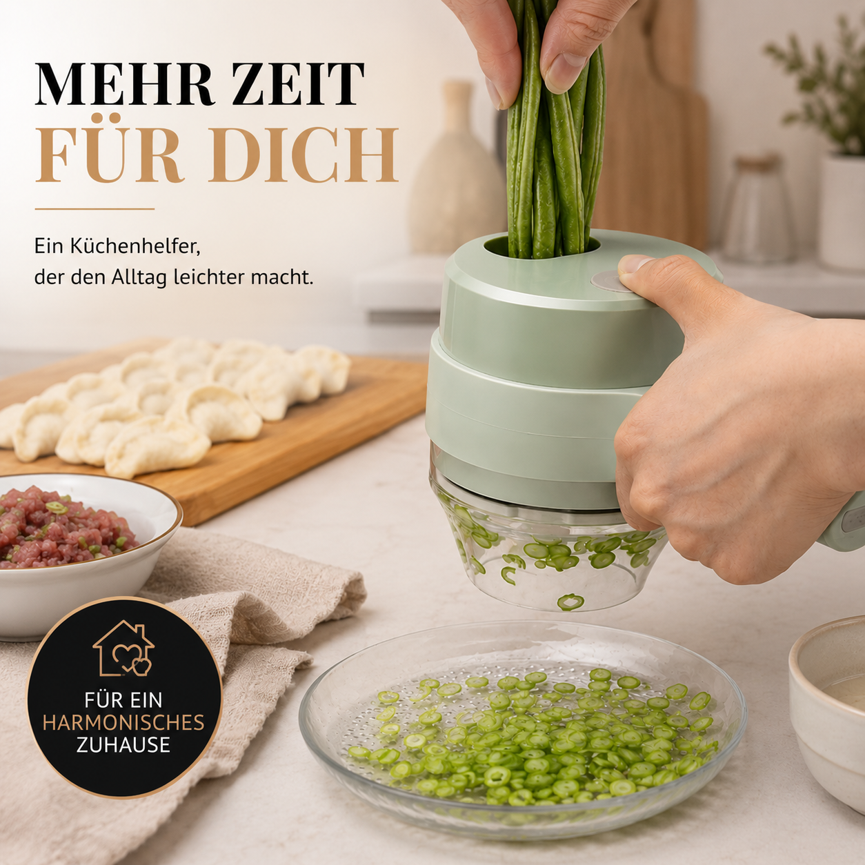 Mini-Lebensmittelzerkleinerer elektrisch – schnelles Schneiden
