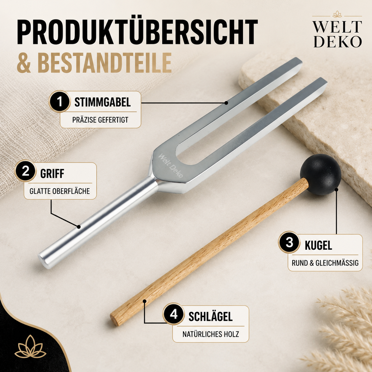 432Hz Stimmgabel für Entspannung & mentale Balance